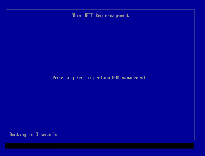 Tela inicial do MOK Manager exibindo interface de gerenciamento de chaves.